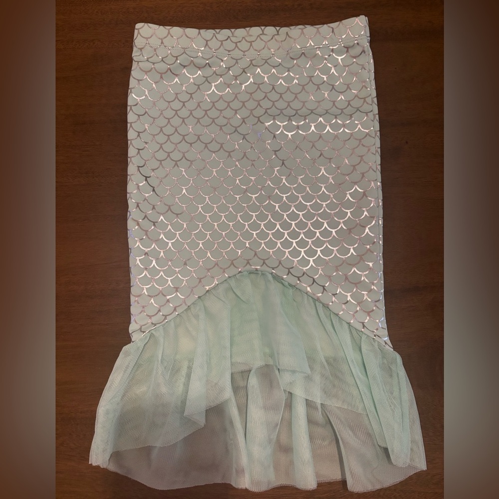 Janie and Jack Seafoam and Silver “Mermaid” skirt